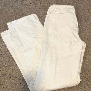 Garage Women's Cream Straight Leg Jeans